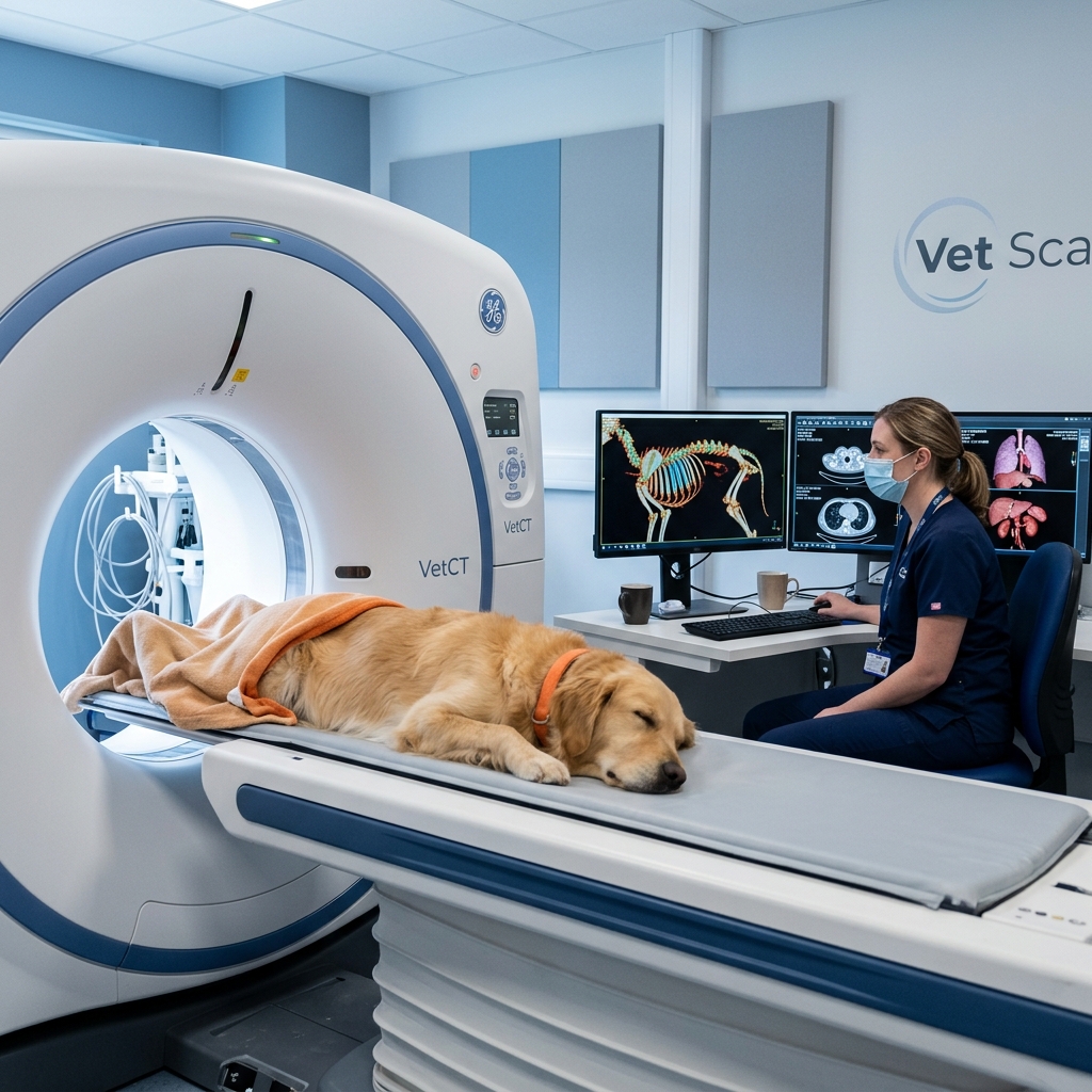 Scanner de tomografia computadorizada veterinária no IRV